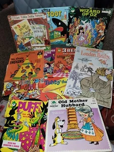 Vintage Children's Vinyl Records 33 LP Puff Bears RCA Wizard Of Oz Lot Of 14  - Picture 1 of 6