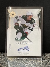 2021-22 UPPER DECK ULTIMATE ADAM BECKMAN ROOKIE AUTOGRAPHS SP AUTO RC /299 WILD