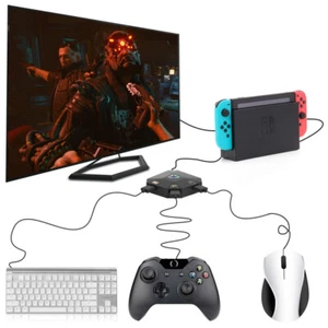 NS Wired USB Keyboard Mouse Adapter for PS4/PS3/Xbox One/Xbox 360/Switch lite - Picture 1 of 6