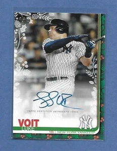 LUKE VOIT - N.Y. YANKEES - 2019 TOPPS WALMART HOLIDAY AUTO - #'d 129/200 - WHOA! - Picture 1 of 2