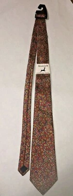 NUEVA Corbata Vito Angelina Hombre Roja/Multicolor ~ MÉXICO ~ 56"  Foto 1 de 4