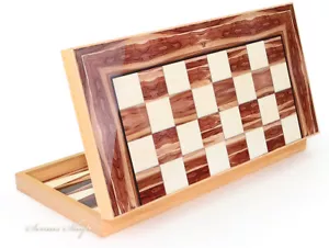 Luxus Backgammon Tavla Dama XXL Gesellschaftsspiele Nußbaum Optik - Bild 1 von 5