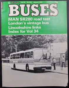 'Buses' Magazine, From Ian Allan; Vol 35, No 334 - Jan 1983 - Picture 1 of 4