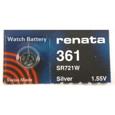 Renata Single Watch Battery Swiss Made 361 or SR72SW or AG11 1.55V Fast Shipping