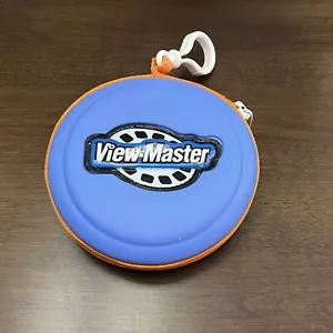 VIEW-MASTER 5” Azul Carcasa Rígida Carrete con Cremallera-Estuche de Transporte de Almacenamiento con Clip 2003 - Imagen 1 de 9