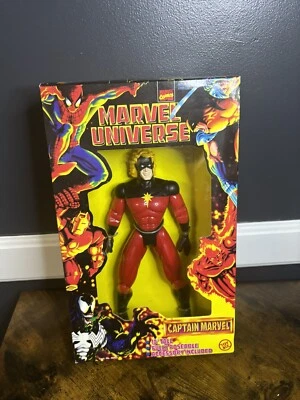 ¡NUEVA FIGURA DE ACCIÓN MARVEL UNIVERSE CAPITÁN MARVEL 10 PULGADAS TOYBIZ 1997! Caja abierta Foto 1 de 4