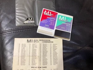 KORG M1 Set of PCM Card (MSC-01) and Program Card (MPC-01) - Picture 1 of 15