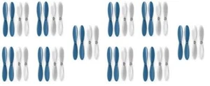 Micro Drone Quad Rotor Blue Clear Propeller Blades Props 5x 2 Pack - Picture 1 of 2