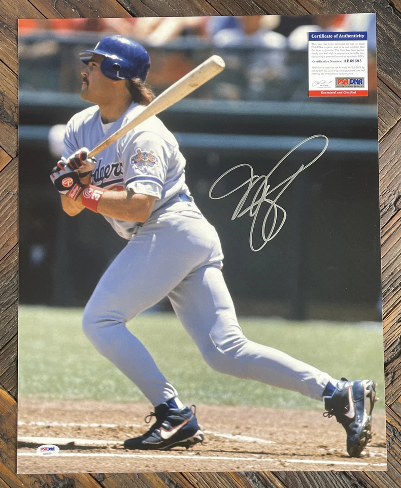 MIKE PIAZZA AUTOGRAPHED Signed 16x20 PHOTO DODGERS PSA/DNA Authentic COA - Image 1 of 3