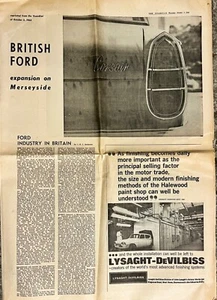 British Ford Expansion On Merseyside, The Guardian Supplement reprint, Oct 1963 - Picture 1 of 4