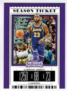LeBRON JAMES 2019 Panini Contenders Draft Picks #38 (PURPLE UNIFORM) - Picture 1 of 2