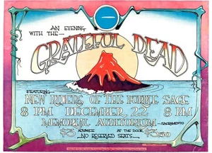 Heim Wandkunstdruck - Vintage Konzert Gig Poster - GRECLANTABLE DEAD - A4, A3, A2,A1 - Bild 1 von 1
