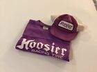 Hoosier Racing Tire Cotton & Mesh Snapback Trucker Cap Hat And T-shirt Size Xl
