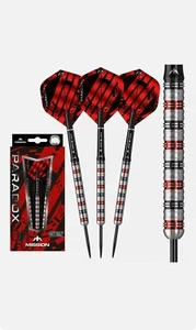 Dardos Mission Paradox 90 % punta de acero tungsteno M1 electro negro y rojo 23 g - Imagen 1 de 6