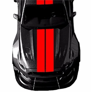 10" Double Center Sport RACING STRIPES Vinyl Decal (Fits Ford MUSTANG Shelby) - Picture 1 of 24