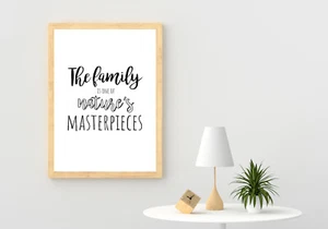 Family quote wall print, home prints, family prints, home decor, family sign 8 - Bild 1 von 4