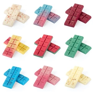 SETS of Wax Melts Natural Highly Scented Soy Snap Bars Designer 30g 10 BLOCKS - Picture 1 of 9