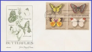 USA4 #1712-15 U/A ARTMASTER FDC BL4 Butterflies - Bild 1 von 1