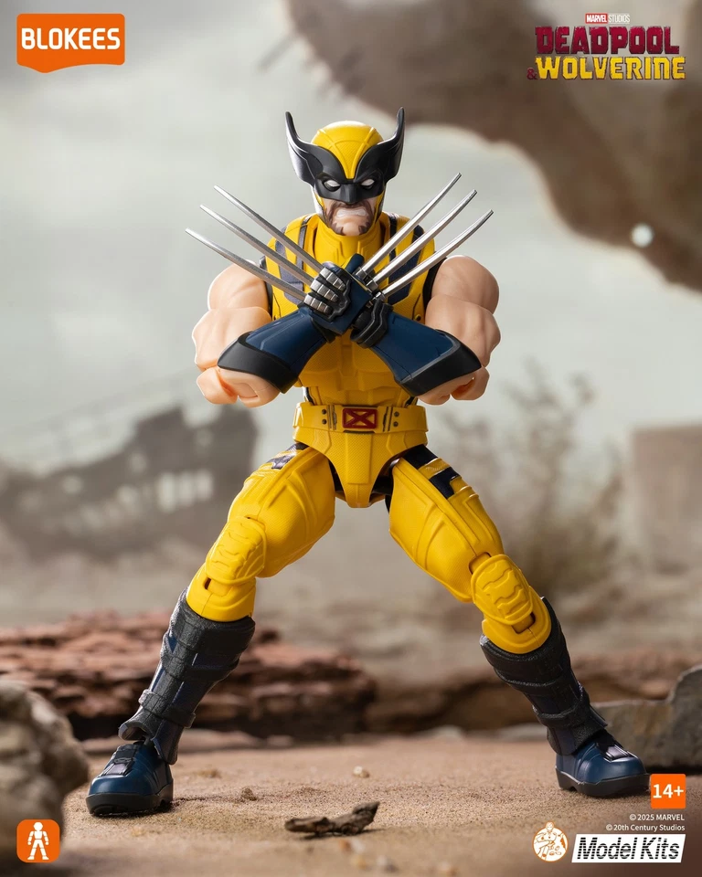 Figura de acción Marvel Deadpool 3 Wolverine Blokees modelo campeón clase regalo Foto 1 de 2