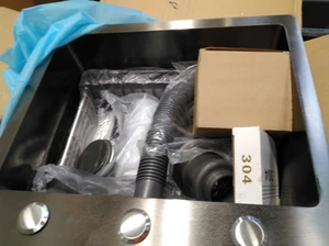 Fregadero Multifuncional Fregadero de Cocina Fregadero con Un Grifo Extensible - Imagen 1 de 22