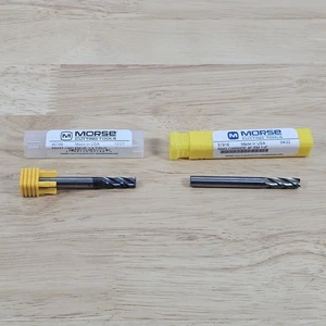 Morse Schneidwerkzeuge 1/4" Hartmetall Schaftfräser 5943 Serie 4 Flöte Menge 2 - Bild 1 von 7