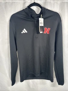 Adidas Nebraska Men's Half Zip Performance Aeroready Golf Training Jacket Small - Picture 1 of 3