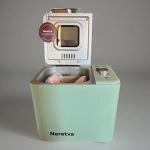 Neretva 20-in-1 Brotbackautomat, Doppelheizung, 2 Pfund Brotmaschine, Antihaftpfanne, Grün - Bild 1 von 11