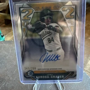 Bowman Draft 2024 cromo Josh Kuroda-grauer clase de 2024 automático/250 #C24-JK - Imagen 1 de 4