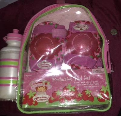 Vintage Strawberry Shortcake Girls Skates pads backpack, water bottle ￼ - Image 1 of 4