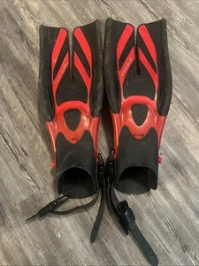 Tusa Xpert Zoom Split Fin Open Adjustable Heel Scuba Fins Flippers L-XL See Desc - Picture 1 of 8