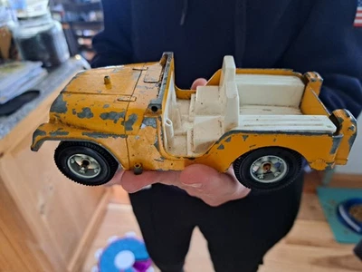 Vintage Hubley Truck Vehicle Toy Jeep 7" #1710 Metal Original - Изображение 1 из 4
