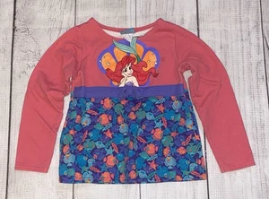 Vintage The Little Mermaid Youth Dress Top T Shirt With Bow Size 6X Slight Stain - Picture 1 of 8