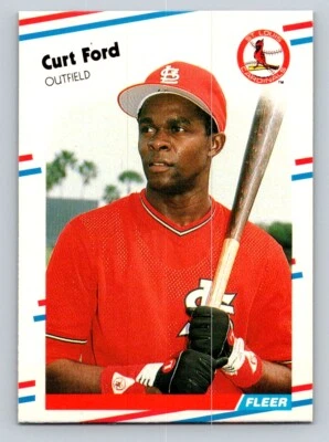 Curt Ford 1988 Fleer #32 St. Louis Cardinals - Image 1 of 2