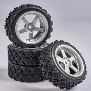Carson 500900166 - 1:10 Wheelset 5 Sp. Rally (4) Silver - New - Picture 1 of 1