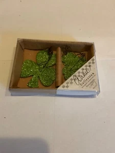decor vintage Primitive by Kathy ST. Patrick’s Day set of 6 Shamrock ornaments - Picture 1 of 1