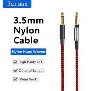 High Purity OFC Nylon Cable For Sony 1000X 1000XM2 1000XM3 1000XM4 1000XM5 3.5mm - Picture 1 of 14