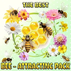 BEE ATTRACTING SEEDS MIX+400 SEEDS-16 SPECIES-ATTRACT GOOD BUGS-FLOWER GARDEN - Picture 1 of 7
