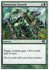 4x Monstrous Growth MTG 8th Edition NM Magic Regular
