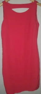  Zara Basic Small Dress Dress Orange open V Key Hole Back Sleeveless Side Zip - Bild 1 von 5