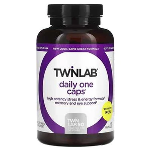 2 X Twinlab, Daily One Caps, Without Iron, 180 Capsules - Picture 1 of 2
