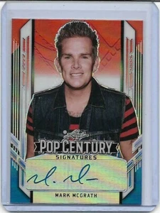 Mark Mcgrath 2021 Leaf Metal Pop Century Red White Blue Auto SSP #3/5 - Picture 1 of 2