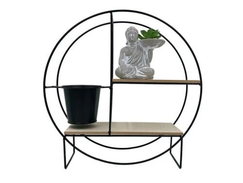 Shelf / Shelves - Buddah Shelf Unit with Planter and Succulent - Image 1 of 1