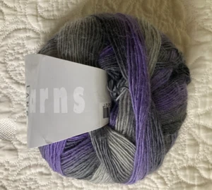 Jawoll MagicDegrade Lang Yarns Superwash Wool Nylon -Purple Gray Black 437 Yards - Picture 1 of 4