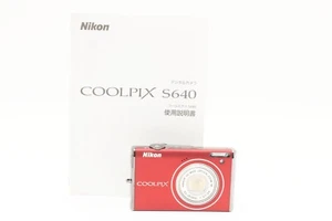 Nikon COOLPIX S640 Compact Digital Camera 5x Optical Zoom Red Used 2378400 - Picture 1 of 12
