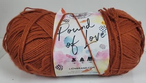 Lion Brand Yarn ~ Pound of Love ~ Pumpkin Spice ~ Partial 13.5 oz - Picture 1 of 8