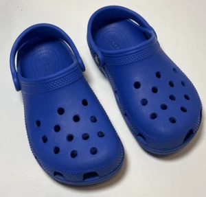 Blue Crocs Sandals Kids Children's 13C Mule Slingback Comfort Rubber Slip On - Picture 1 of 7