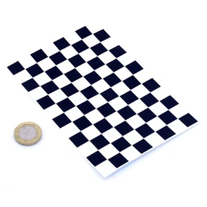 Chequered Flag A6 Vinyl Sticker Sheet Checkered Check Exterior Car Bike Decal - Picture 1 of 1