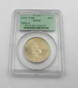 1995 S Civil War 50C Commemorative PCGS MS-69 - Picture 1 of 2