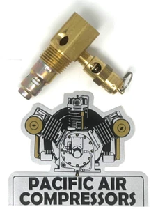 CV4X4TA-A175 ROLAIR IN TANK CHECK VALVE 1/2" FPT X 1/2" MPT WITH SAFETY VALVE - Picture 1 of 4