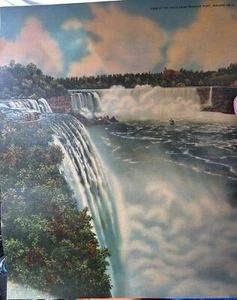 View of The Falls From Prospect Point Niagra Falls Art Print Unframed 12" x 15" - Picture 1 of 8